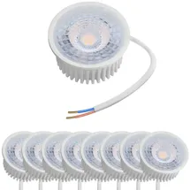 Oktaplex lighting Oktaplex LED Modul dimmbar Nizza 9er Set Warmweiß 3000K 380lm GU10 Ersatz 230V