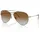 Ray-Ban rbr0101s AVIATOR reverse Unisex-Sonnenbrille Vollrand Pilot Metall-Gestell, grau