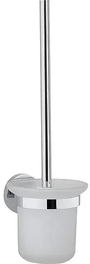 WC Bürstengarnitur Rumba mit Wandhalter, Messing verchromt - 93 954 92