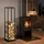 Relaxdays Kaminholzregal Metall 35 x 35 x 121 cm Schwarz