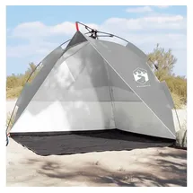 vidaXL Strandzelt Grau Quick Release Wasserdicht