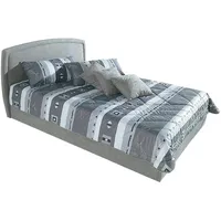 Westfalia Schlafkomfort Polsterbett, grau, B:182cm L:212cm, Bezug Bett: Microfaser