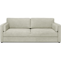 Schlafsofa HOME AFFAIRE "Calrence" Sofas Gr. B/H/T: 218 cm x 86 cm x 103 cm, Chenille, schmale Armlehnen, beige (natural) Einzelsofas