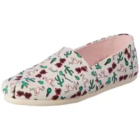 TOMS Damen Alpargata Print Flache Slipper, Grau Flamingo, 39