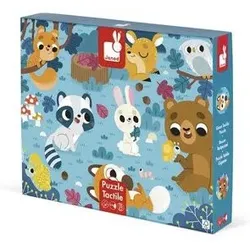 JANOD J02685 Haptik-Puzzle 20 Teile Waldtiere