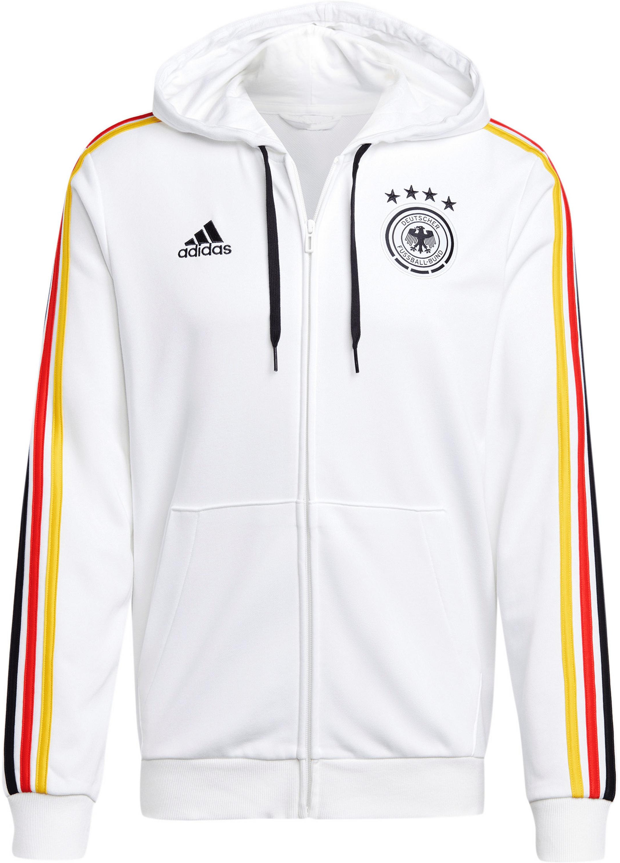 adidas DFB EM24 Sweatjacke Herren in white, Größe XXL - weiß