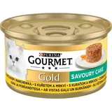 Purina Gourmet Gold Savoury Cake mit Huhn und Karotten 85g