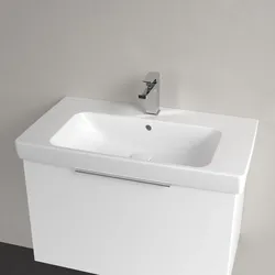 Villeroy & Boch Architectura Waschbecken 80 x 45,5 cm, mit Überlauf, Badkeramik, weiß alpin