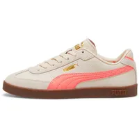 Puma Club II Era Sneaker, Alpine Snow-Fluro Peach PES-Gum, 42