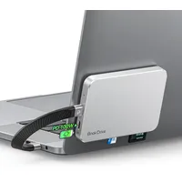 ORICO Magnetische Externe SSD 512GB, Tragbare SSD für Magsafe bis zu 1050 MB/s, USB 3.2 Gen 2, Unterstützt PD 100W Laden, Mit SD/TF-Kartenleser, Type-C-Headphoneanschluss -P10Pro