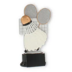 Pokal Badminton Resinfigur 18,0cm