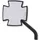 Highsider Spiegel Iron Cross schwarz Rückspiegel