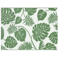 VidaXL Outdoordecke ARAKIL Grün und Weiß Polyester Großer Muster