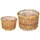 vidaXL Blumentopf Korb mit Speicher 2 pcs  Braun