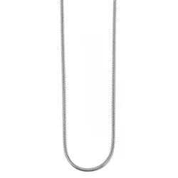 Kette ohne Anhänger ADELIA ́S "Neuheit 2025 - Damen Edelstahl Schlangenkette Halskette" Gr. 55, silber, Halsketten, Damen, 55, Edelstahl