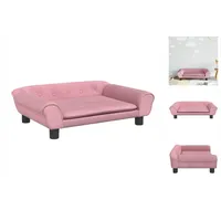 vidaXL Kindersofa Rosa 70x45x26 cm Samt