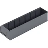 ALUTEC München Alutec 66029 Sichtlagerkasten (L x B x H) 400 x 91 x 81mm Dunkelgrau 1St.