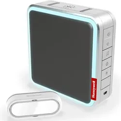 Honeywell - DC917SGL- Funk-Gong mit Repeater, individ. MP3-Melodieausw. und Klingelt. – Silber/Grau
