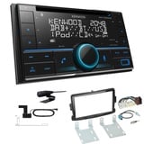 Kenwood 2-DIN Autoradio Bluetooth DAB+ für Dacia Duster piano black ab '13