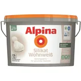 Alpina Silikat Wohnweiß Wandfarbe 2,5 L