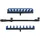 Preston Innovations Rutenhalter Standard Kit Safe Schwarz/Blau One Size