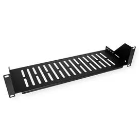 Value 26.99.0404 19" Fachboden, 2HE, max. 15 kg, schwarz
