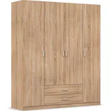 Rauch Drehtürenschrank »Kleiderschrank Schrank Garderobe Wäscheschrank GAMMA in 3 Breiten«, mit 6 Schubladen, in schlichtem Design TOPSELLER MADE IN GERMANY,