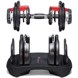 Bowflex SelectTech Kurzhantel verstellbar 2-24 kg schwarz/rot