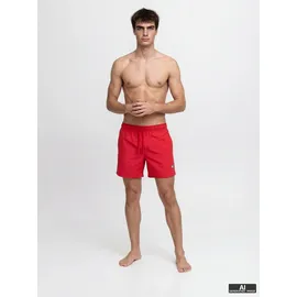 JACK & JONES Badeshorts JPSTMAUI TROPIC SOLID SWIM SHORTS SN Rot S