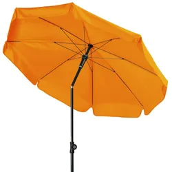 Doppler SUNLINE III Gartenschirm knickbarer Sonnenschirm rund Durchmesser 150cm orange