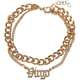 URBAN CLASSICS Zodiac Golden Anklet - goldfarben