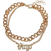 URBAN CLASSICS Zodiac Golden Anklet - goldfarben