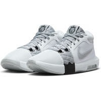 Nike Herren Lebron Witness Viii white/black-lt smoke grey 40