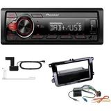 Pioneer MVH-130DAB Autoradio DAB+ USB für Skoda Rapid + Spaceback piano black