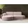 Kaiser Möbel Ecksofa Designer MODENA STUDIO stoff Dicker cord Poso Rosa Links