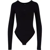URBAN CLASSICS Ladies Stretch Jersey Longsleeve Body Frauen Langarmshirt schwarz L - L