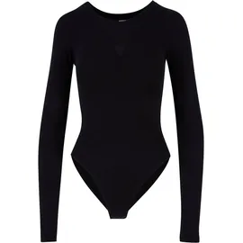 URBAN CLASSICS Ladies Stretch Jersey Longsleeve Body Frauen Langarmshirt schwarz L - L