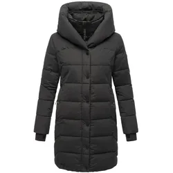 NAVAHOO Damen Winter Steppmantel Stepp Jacke Mantel Parka mit Kapuze Knutschilein