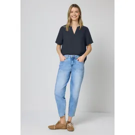 STREET ONE Kurzarmbluse Blau 38