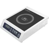 Induktionskochplatte,Professioneller Induktionsherd 3500W – Kommerzieller Edelstahl-Kochfeld mit 11 Stufen & 24h Timer (30x30cm) für Restaurants, Camping (220V, EU-Stecker)