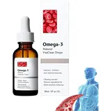 NATRAVOR Vegane Omega-3 natürliche Vasclear Tropfen, Natravor Omega3 Vas Clear Drops, Natravor Drops, Omega-3 Herzgesundheitsunterstützung, für jedermann (1 Stück)