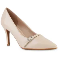 VAN HILL Damen Spitze Pumps in Beige