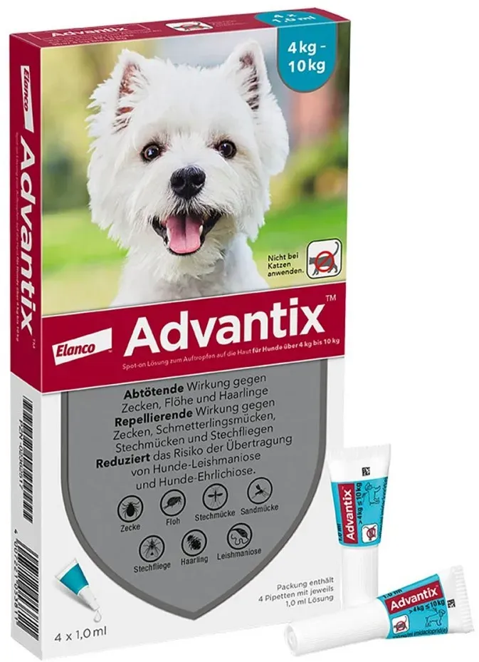 Advantix Spot-On für Hunde 4 - 10 kg