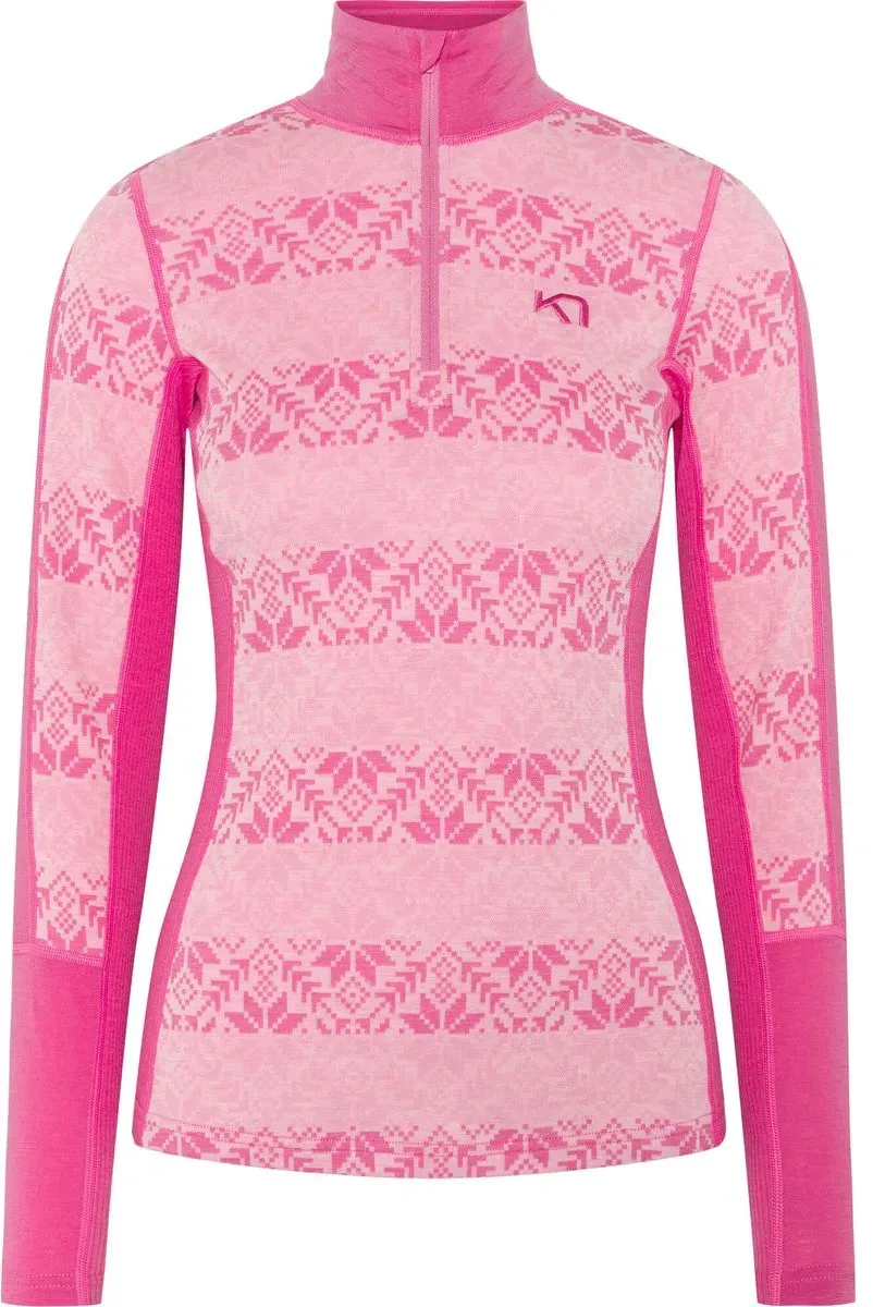 Kari Traa Anna Half Zip bright pink (SPINK) XS