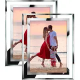 luxuskollektion Bilderrahmen Glas 13x18 cm 2er Set