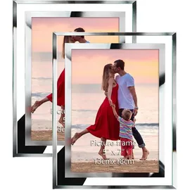 luxuskollektion Bilderrahmen Glas 13x18 cm 2er Set