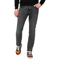 TIMEZONE Herren Jeans SLIM EDUARDOTZ Slim Fit Carbon Schwarz 9893 Normaler Bund Reißverschluss W 31 L 32
