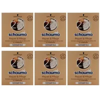 6x Schauma Festes Shampoo & Spülung 2in1 Repair & Pflege, 60 g