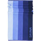 Lashuma Helsinki Handtuch 85 x 200 cm blau-schwarz