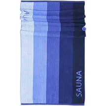 Lashuma Helsinki Handtuch 85 x 200 cm blau-schwarz